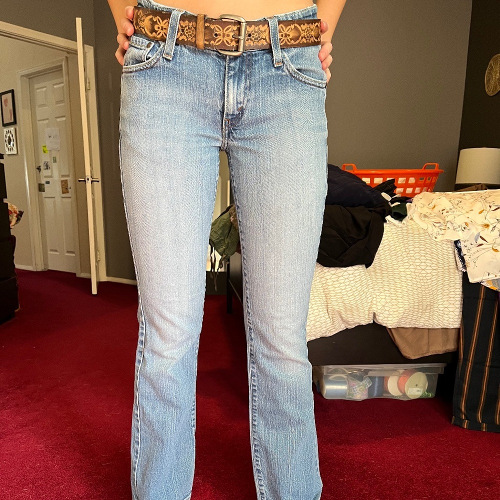 Levi's Light Blue Bootcut Jeans with Subtle Fade